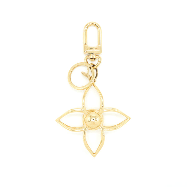 Louis Vuitton Gold Tone Key Ring/ Bag Charm