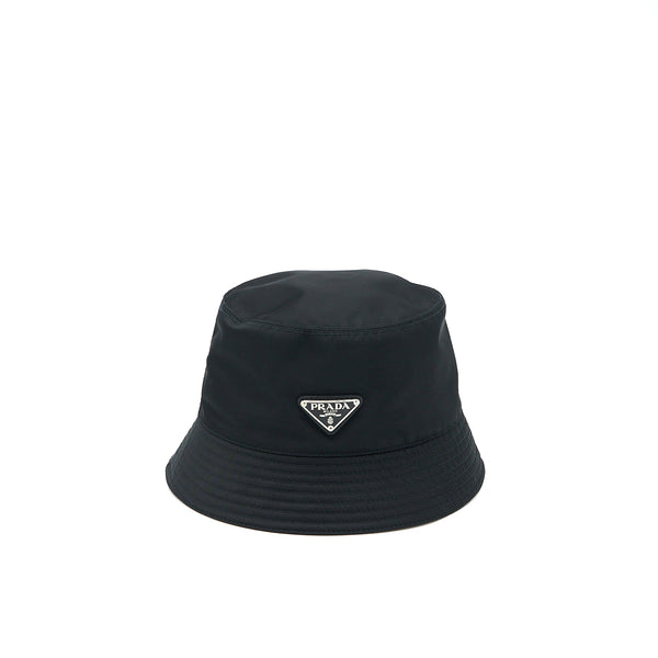 Prada Size S Bucket Hat Re-Nylon Black SHW