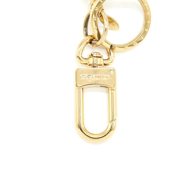 Louis Vuitton Gold Tone Key Ring/ Bag Charm