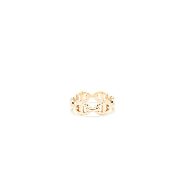 Hermes Sizer 53 Chaine D’ancre Enchainee Ring, Small Model Rose Gold