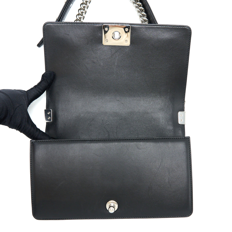 Chanel Medium Boy Bag Limited Lambskin Black/White SHW