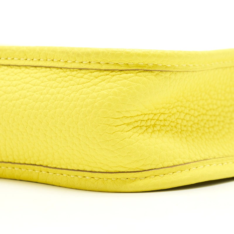 Hermes Mini Evelyne Clemence Lime/Lime SHW Stamp Y