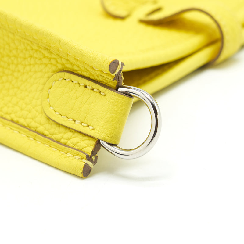 Hermes Mini Evelyne Clemence Lime/Lime SHW Stamp Y