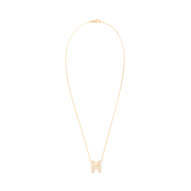 Hermes Pop H Pendant Marron Glace RGHW