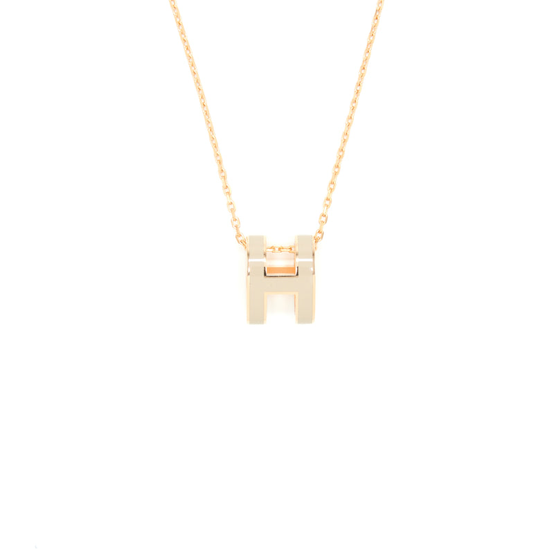 Hermes Pop H Pendant Marron Glace RGHW