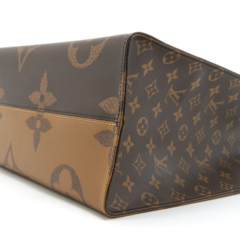 Louis Vuitton Onthego GM Monogram Reverse Canvas Tote on SALE