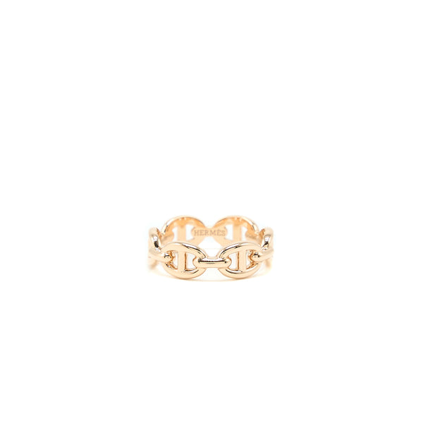 Hermes Size 51 Chaine D’ancre Enchainee Ring Small Model Rose Gold
