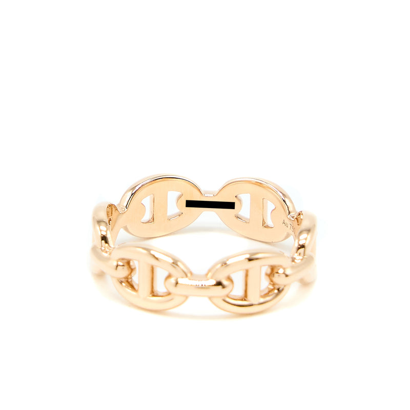 Hermes Size 51 Chaine D’ancre Enchainee Ring Small Model Rose Gold