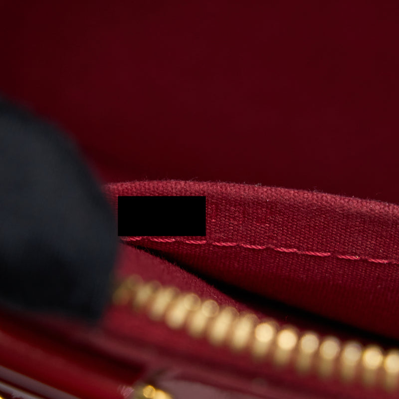 Louis Vuitton Alma BB Patent Red GHW