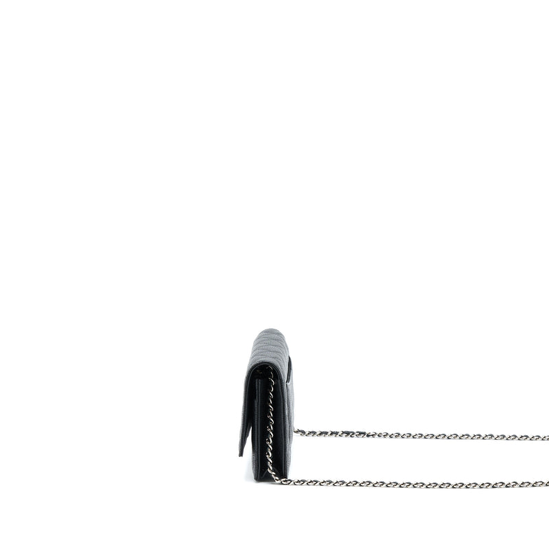 Chanel Classic Wallet On Chain Caviar Black SHW