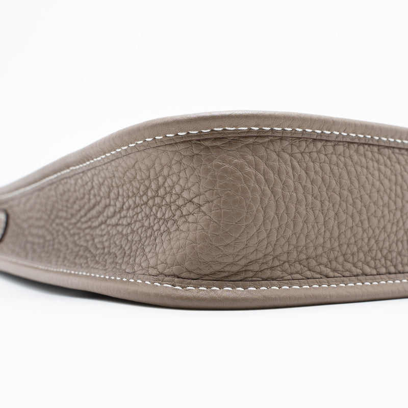 Hermes Mini Evelyne Clemence Etoupe GHW Stamp Z