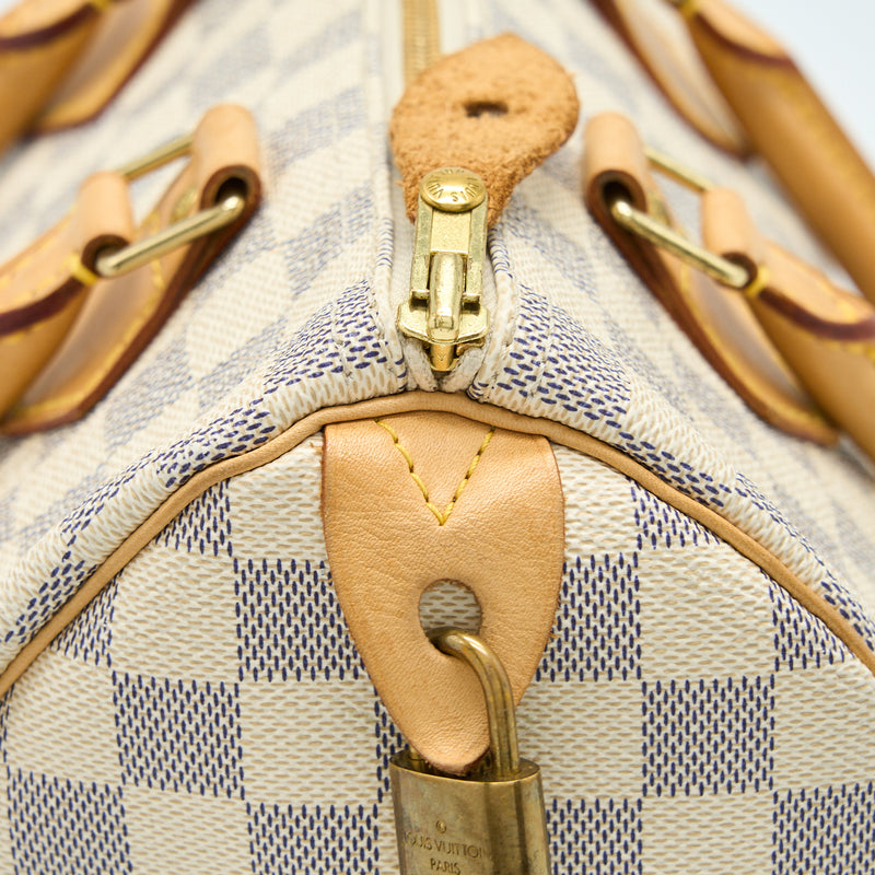 Louis Vuitton Speedy 25 Damier Azur Handbag