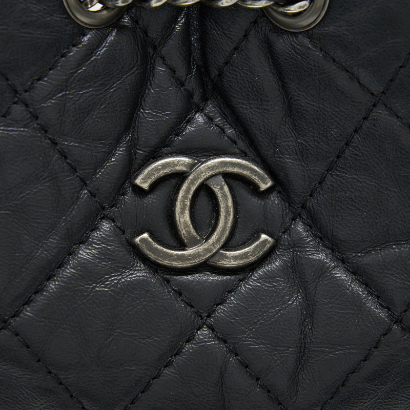 Chanel Small Gabrielle Backpack Black Double Colour Hardware