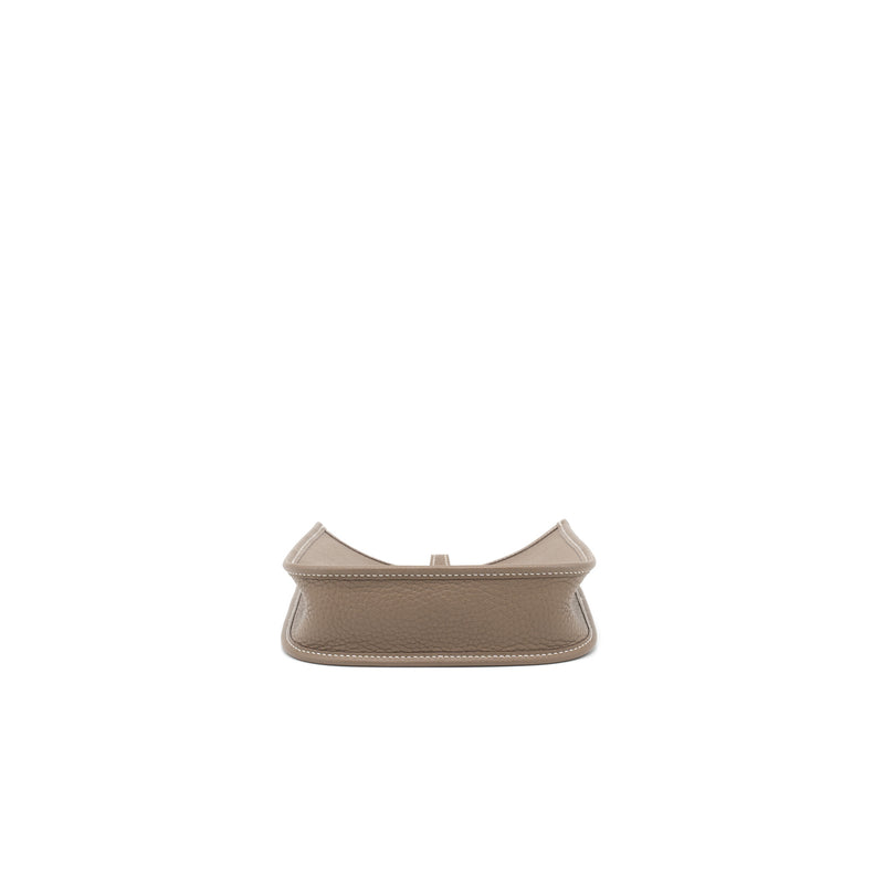 Hermes Mini Evelyne Clemence Etoupe GHW Stamp Z