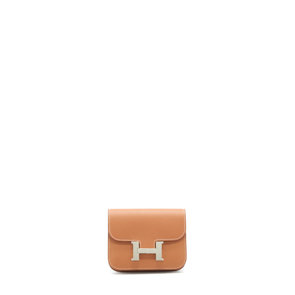 Hermes Constance Slim Evercolor Gold SHW Stamp Z