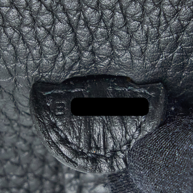 Hermes Mini Evelyn Clemence Black GHW Stamp B