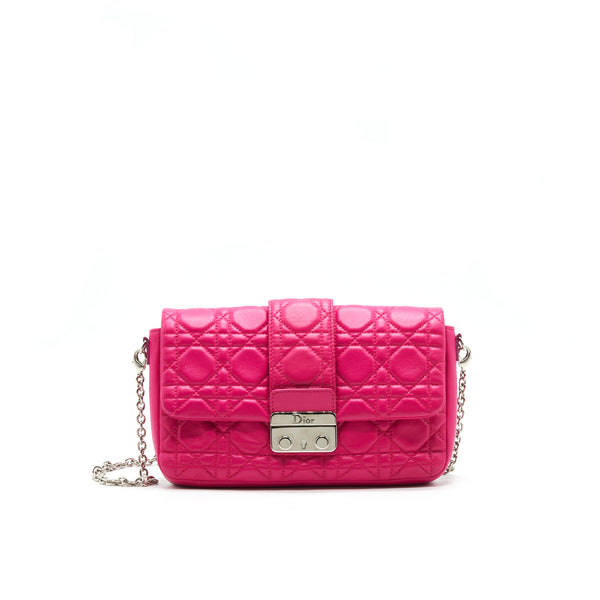 Dior Miss Dior Mini Crossbody Chain Bag Pink SHW