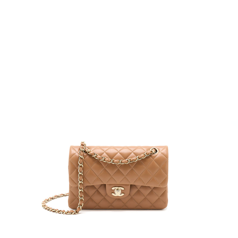 Chanel Classic Flap Bag Caramel Caviar Double Flap Chanel 21p