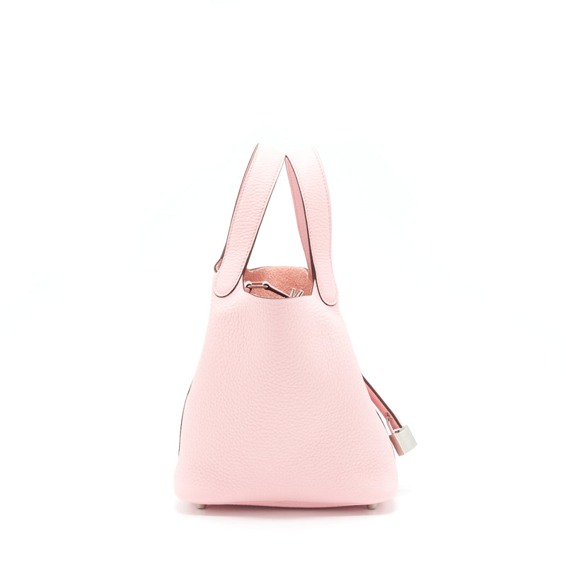 Hermes Picotin 18 Lock Bag Clemence 3Q Rose Sakura SHW Stamp U