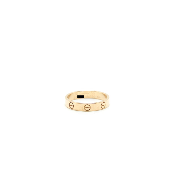 Cartier size 55 Rose Gold love ring