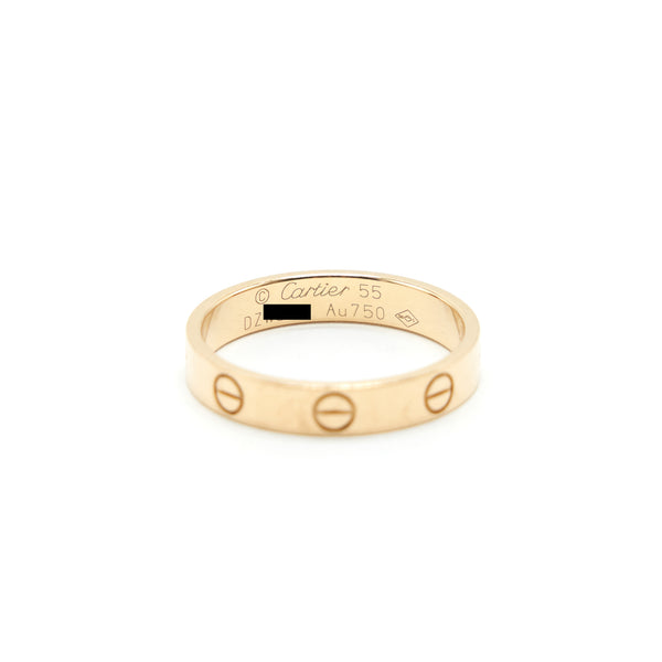 Cartier size 55 Rose Gold love ring
