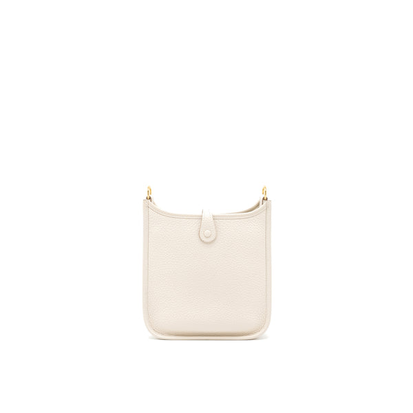 Hermes Mini Evelyn Clemence Craie GHW Stamp Z