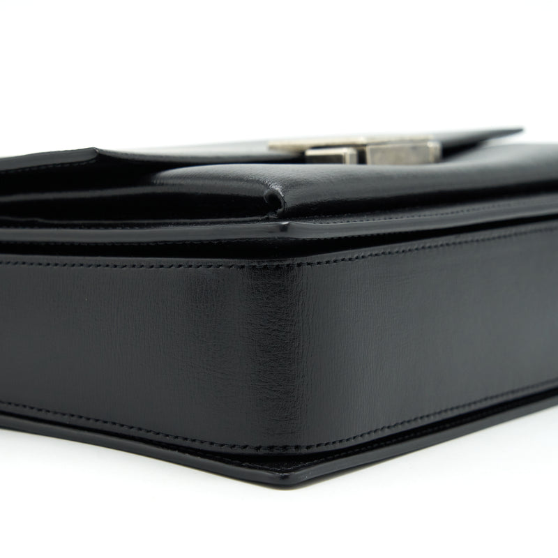 Saint Laurent/YSL Bellachasse Calfskin Black Ruthenium Sliver Hardware