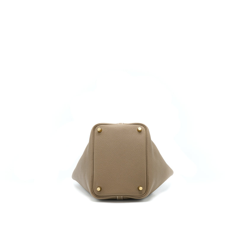 Hermes Picotin 18 Lock Bag Etoupe GHW Stamp D