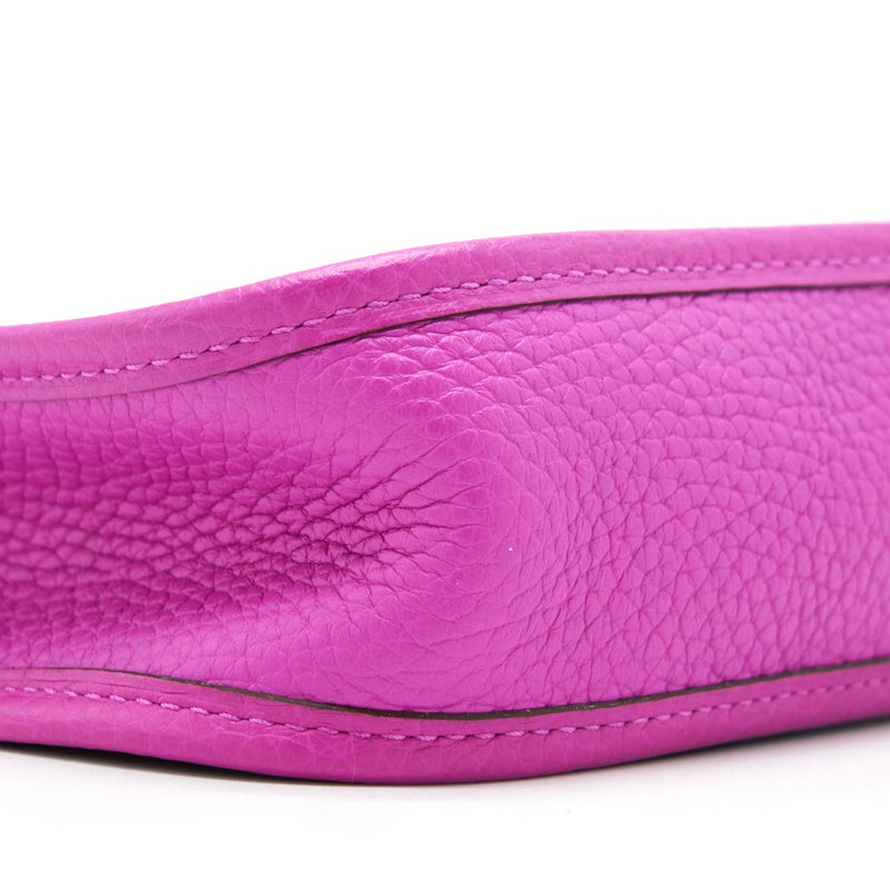 Hermes Mini Evelyne Clemence 9i Rose Magnolia SHW Stamp C