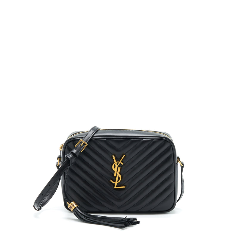 Saint Laurent YSL Lou Camera Bag Calfskin Black GHW