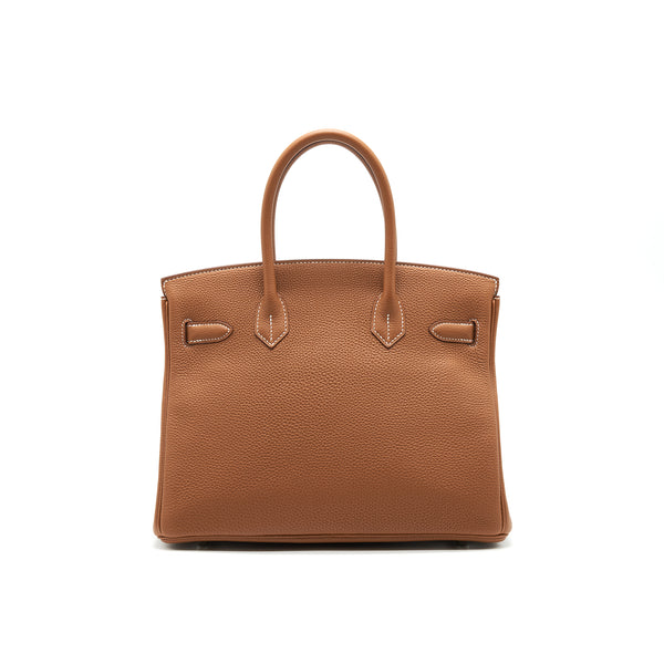 Hermes birkin 30 togo leather Gold with SHW