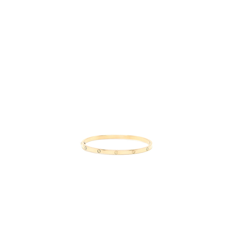 Cartier Size 17 Love Bracelet Small Model Rose Gold