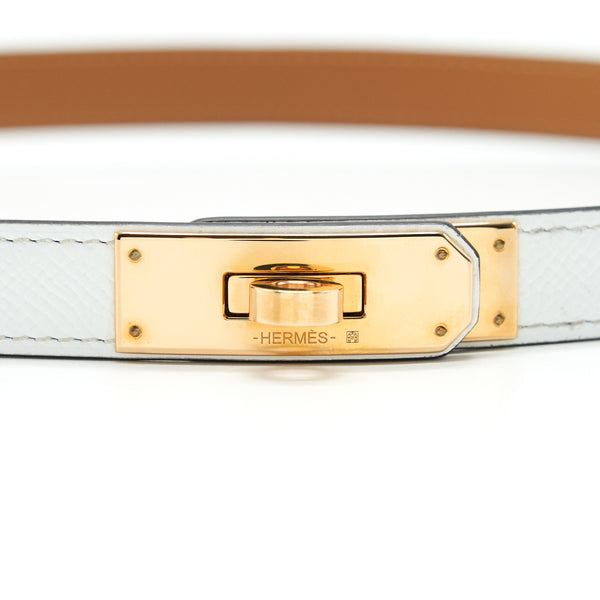 Hermes Kelly 18 Belt Blanc RGHW