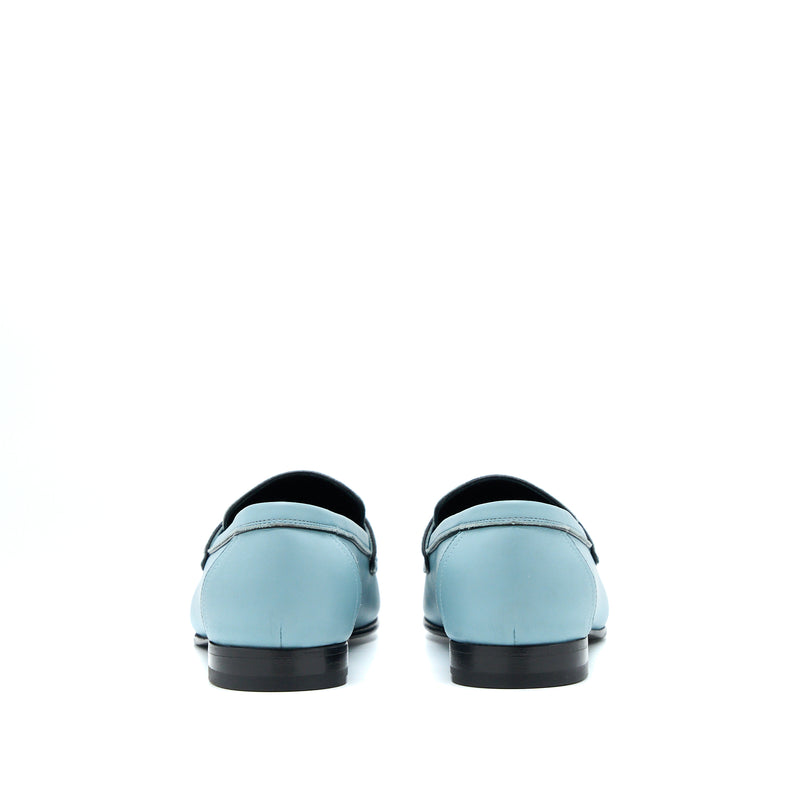 Hermes Size 38 Paris Loafer Blue SHW