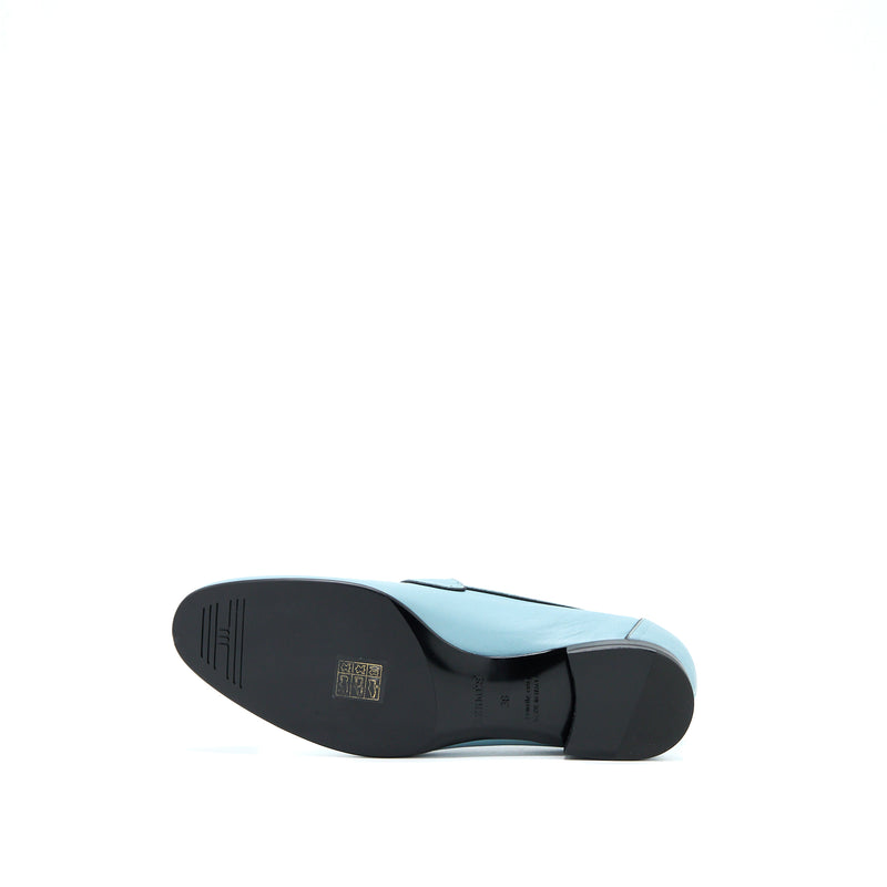 Hermes Size 38 Paris Loafer Blue SHW