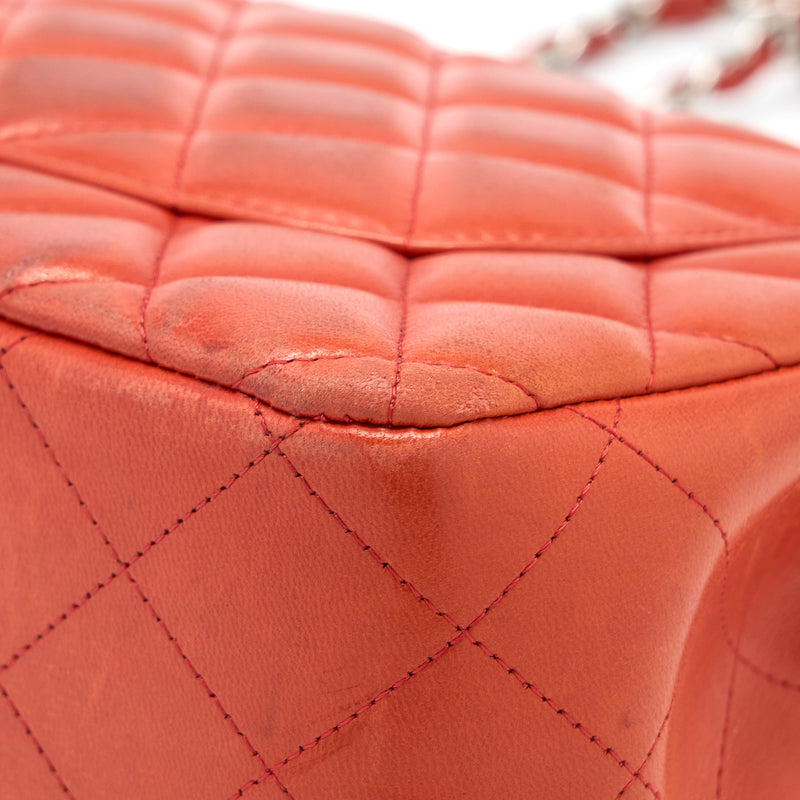 Chanel Jumbo Classic Double Flap Bag Lambskin Coral SHW