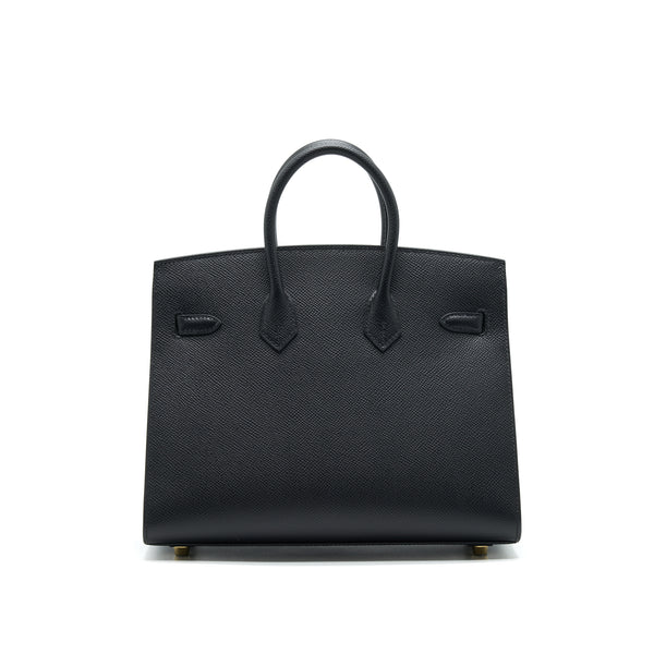 Hermes Birkin 25 Sellier Black GHW Stamp Z