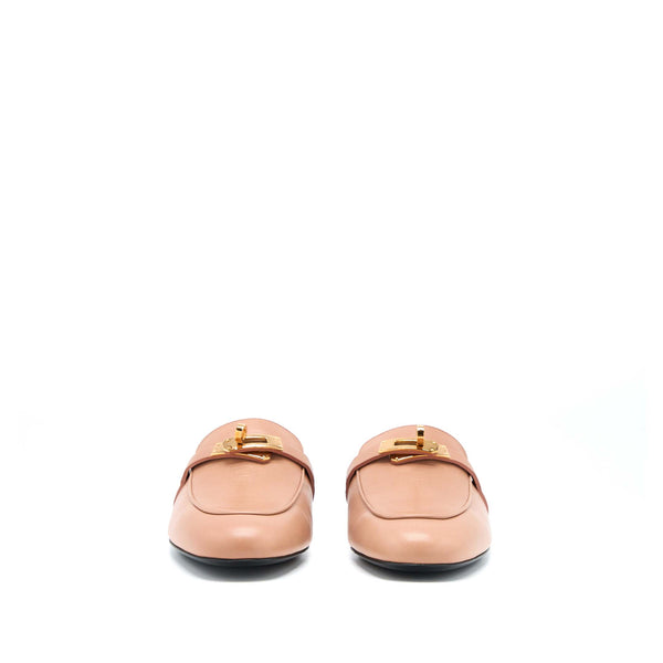 Hermes Size 38 Mules Femme OZ Chevre Rose Aube RGHW