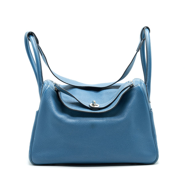 Hermes Lindy 34 Blue Jean SHW