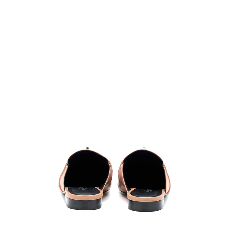Hermes Size 38 Mules Femme OZ Chevre Rose Aube RGHW