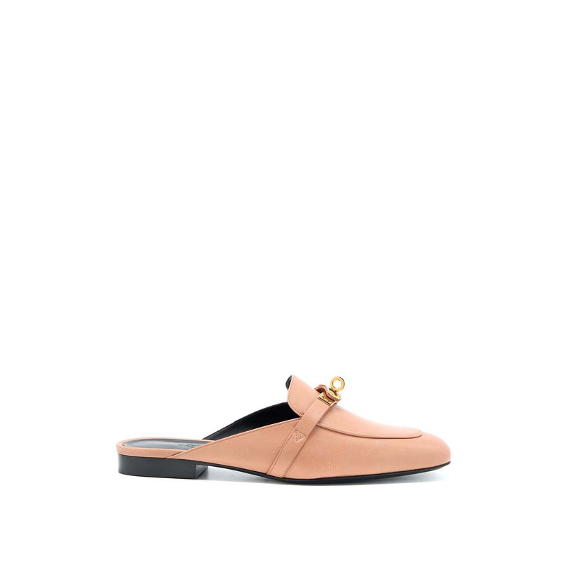 Hermes Size 38 Mules Femme OZ Chevre Rose Aube RGHW