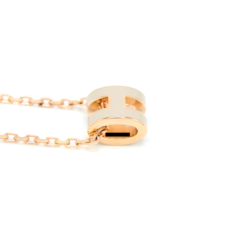 Hermes Mini Pop H Pendant Marron Glacé RGHW
