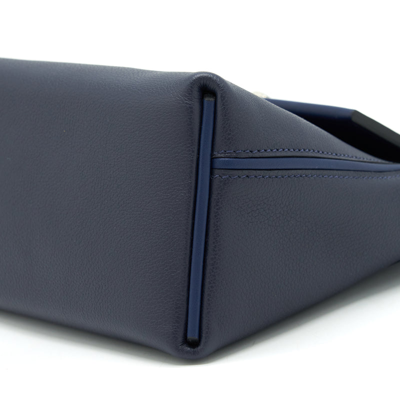 Hermes Mini 24/24 2424-21 Bag Swift Blue Nuit/Blue Navy SHW Stamp Z