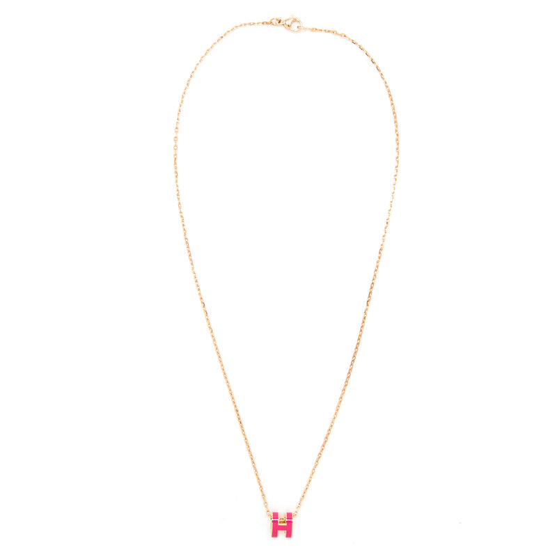 Hermes Mini Pop H Pendant Rose Extreme RGHW