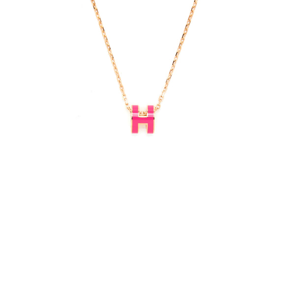 Hermes Mini Pop H Pendant Rose Extreme RGHW