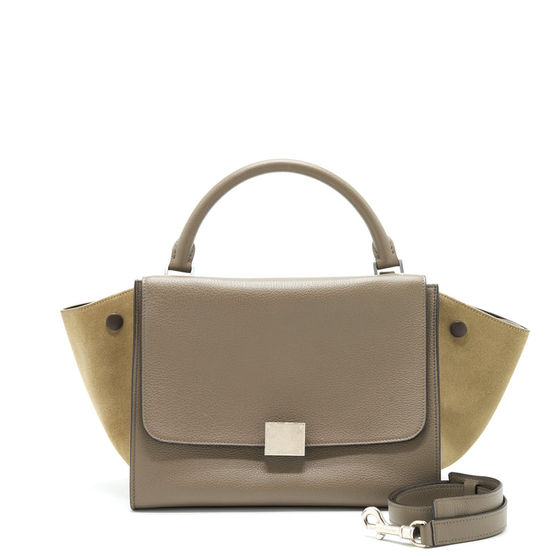 Celine Trapeze Bag Calfskin Grey SHW
