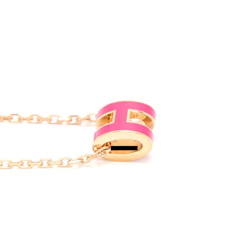 Hermes Mini Pop H Pendant Rose Extreme RGHW