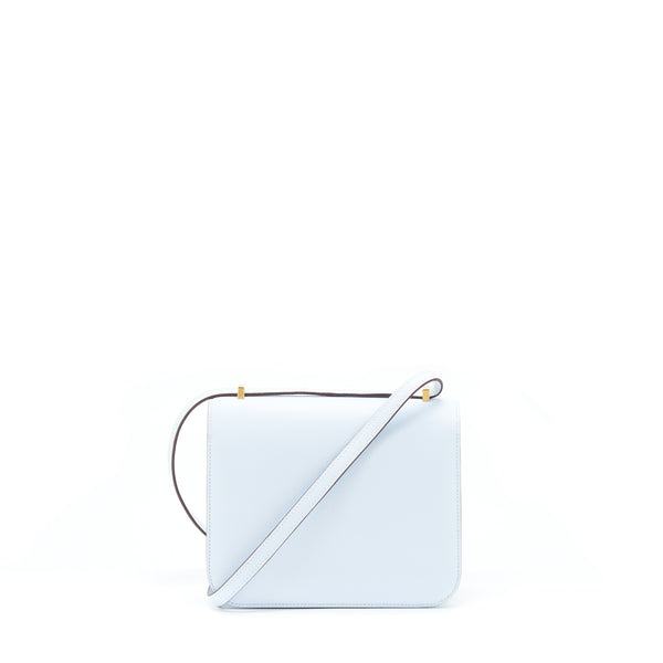 Hermes Mini Constance Epsom Blue Brume GHW Stamp Y
