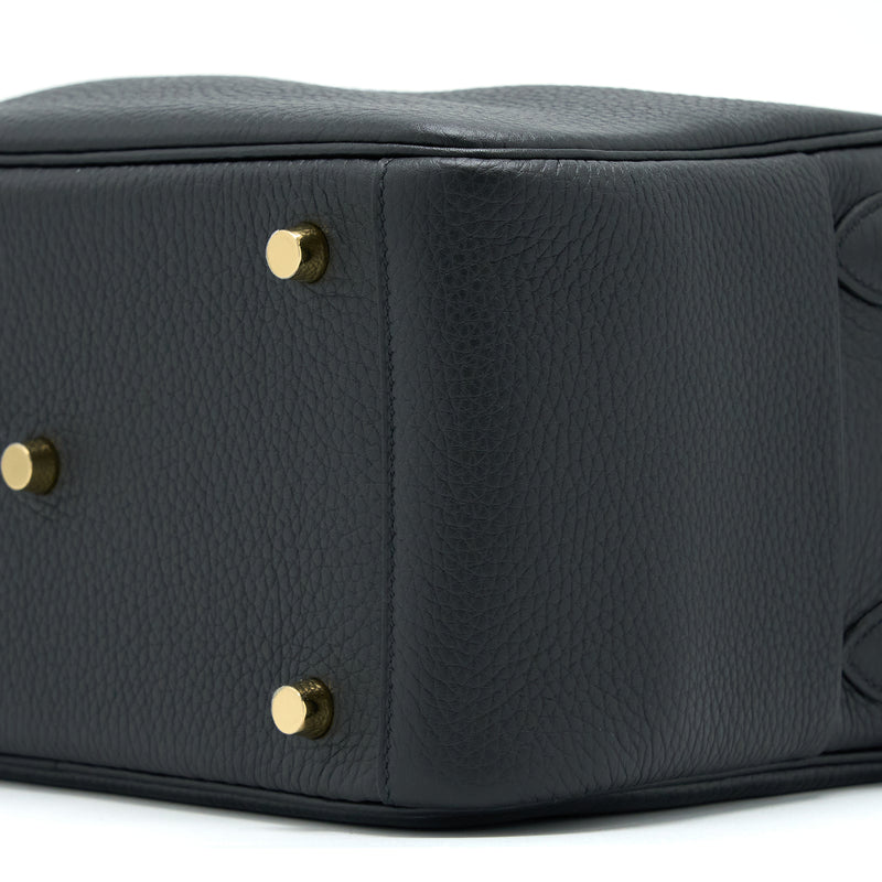 Hermes Lindy 26 Clemence Black GHW Stamp U
