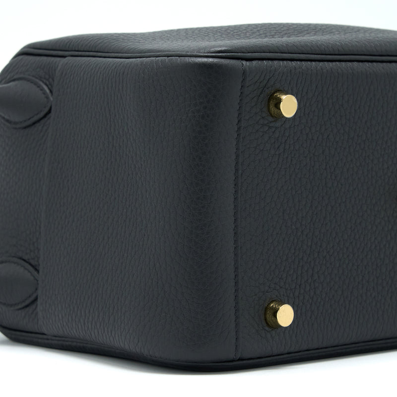 Hermes Lindy 26 Clemence Black GHW Stamp U